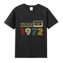 TapeWave Black 1972 Retro Graphic Tee front view.
