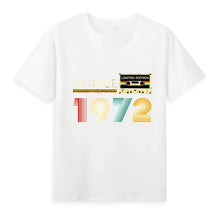 TapeWave White 1972 Cassette Graphic Tee front view.