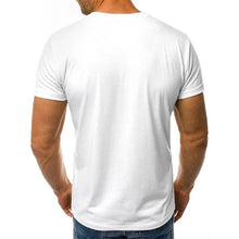 Model wearing TapeWave White 1972 Retro Graphic Tee back view.