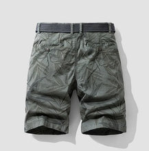 TerraLeaf Explorer Camo Bermuda Shorts back view in Dark Gray.