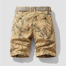 TerraLeaf Explorer Camo Bermuda Shorts back view in Khaki.