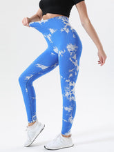 side view stretch waist in veloraform high waist leggings blue