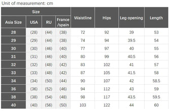 VeranoBlu Threads Shorts size chart