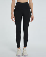 front view of virexaform sculpt leggings in black