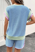 Vivenza Luxe™ Shorts Set back view showing contrast trim.