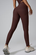 back view walking in vshapeflex active leggings brown
