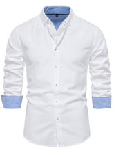 Front view of men’s white Apex Flourish quarter-sleeve button-down shirt