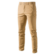 Front view of yellow men's Aiopeson Slim Fit Chino Pants