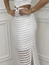 Detailed shot of stomach cutout and hem on white Zalithé™ Dress, highlighting lightweight fabric weave.